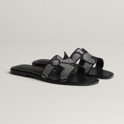 Hermès リパリ70 サンダル ブラック37.5 Lipari 70 sandal - Black | Hermès USA